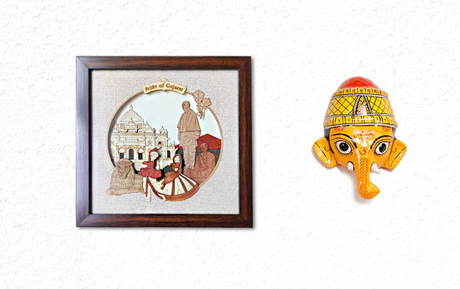 Gujarat Monuments Frame - City souvenirs - Indic Inspirations