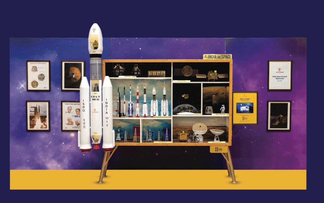 INDIA in SPACE | ISRO Wall Museum for Schools - Interactive display sets - Indic Inspirations