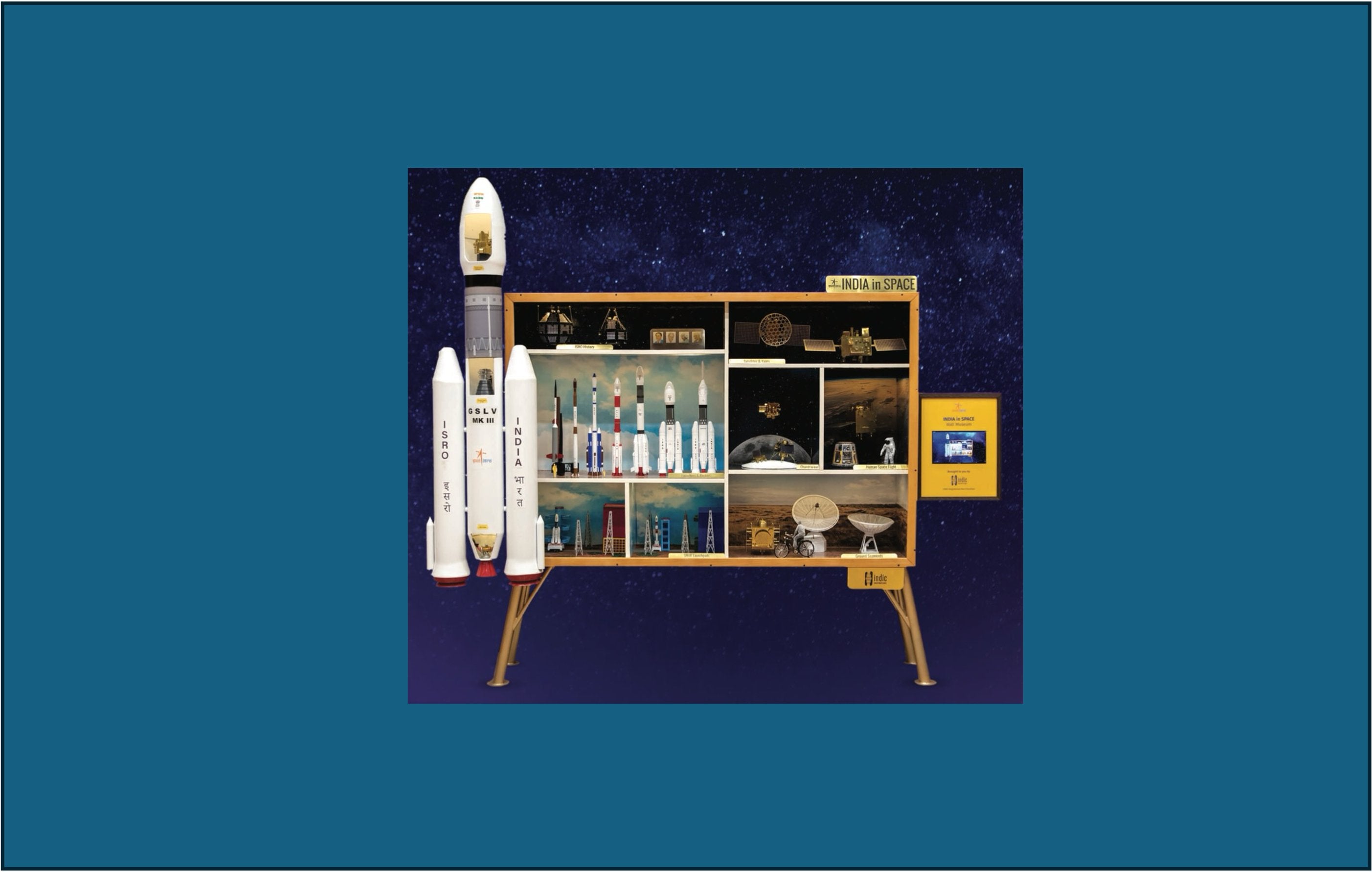 INDIA in SPACE | ISRO Wall Museum for Schools - Interactive display sets - Indic Inspirations