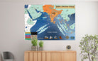 INDIA | Maritime History of 4 Millenia | A0 Size Map - Wall Frames - Indic Inspirations