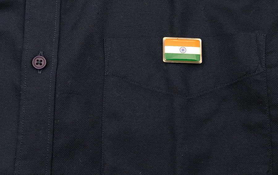 Indian Flag Magnetic Lapel Pins & Fridge Magnets | Set of 4 - Lapel Pins - Indic Inspirations