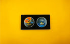 ISRO Moon & Sun Missions | Fridge Magnets | Set of 2 - Fridge Magnets - Indic Inspirations