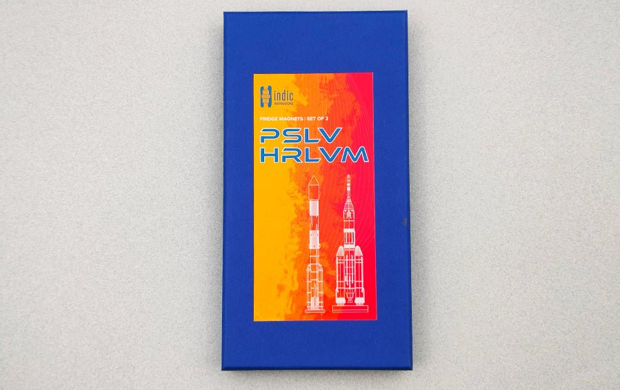 ISRO PSLV & HRLVM Fridge Magnet | Set of 2 - Fridge Magnets - Indic Inspirations