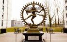 Nataraj at CERN | Cosmic Dance & Atomic Particles | 12" H - Sculptures - Indic Inspirations