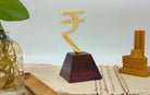 ₹ | Rupee - Trophy and Medallion - Desk showpiece - Indic Inspirations