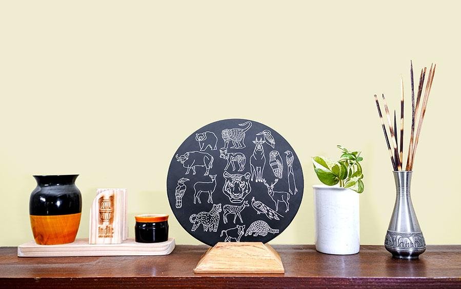 Animals of Kanha - Decorative Plates - indic inspirations