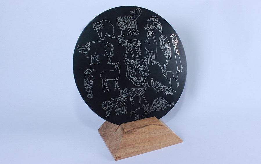 Animals of Kanha - Decorative Plates - indic inspirations