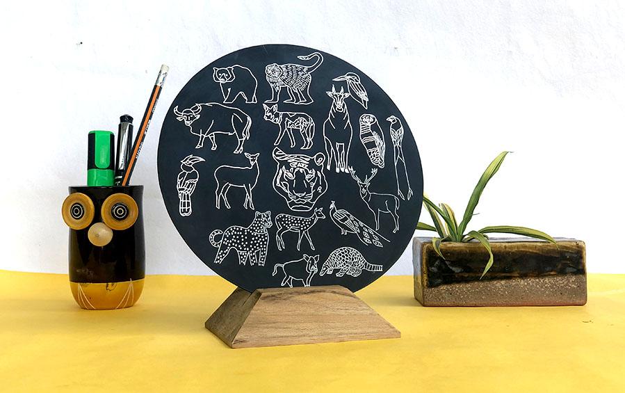 Animals of Kanha - Decorative Plates - indic inspirations