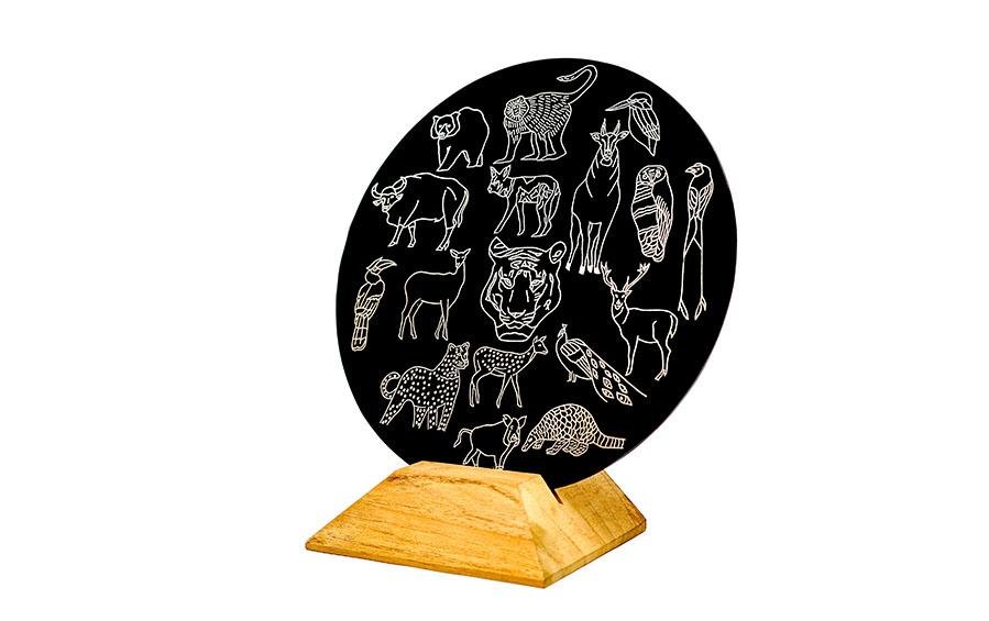 Animals of Kanha - Decorative Plates - indic inspirations