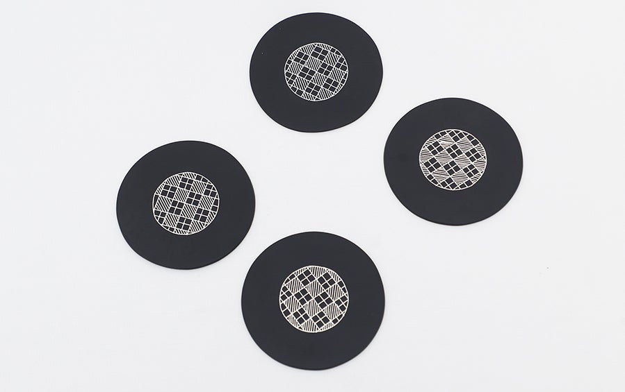 BIDRI TEA COASTER- National Work - Coasters - indic inspirations