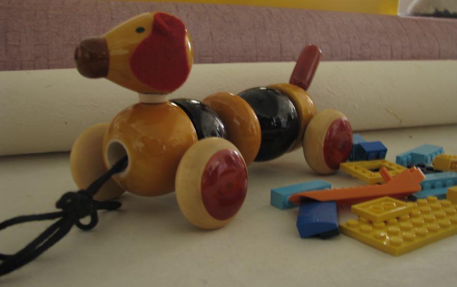 BOWVOW- PULL ALONG DOGGIE - Wooden Toy - indic inspirations