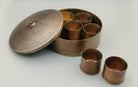 Brass Nakshikam Masala Dabba - Storage Boxes - indic inspirations