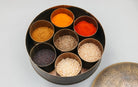 Brass Nakshikam Masala Dabba - Storage Boxes - indic inspirations