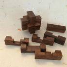 Burr puzzle- Intersecting Logs- 6 Piece - puzzles - indic inspirations