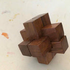 Burr puzzle- Intersecting Logs- 6 Piece - puzzles - indic inspirations