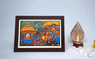 Celebration of Life | Santhal Painting | A5 Frame - paintings - indic inspirations