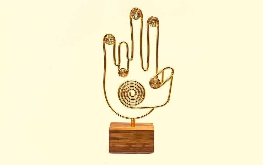 Dance Mudra Wire Frame Souvenir - Dance awards - indic inspirations