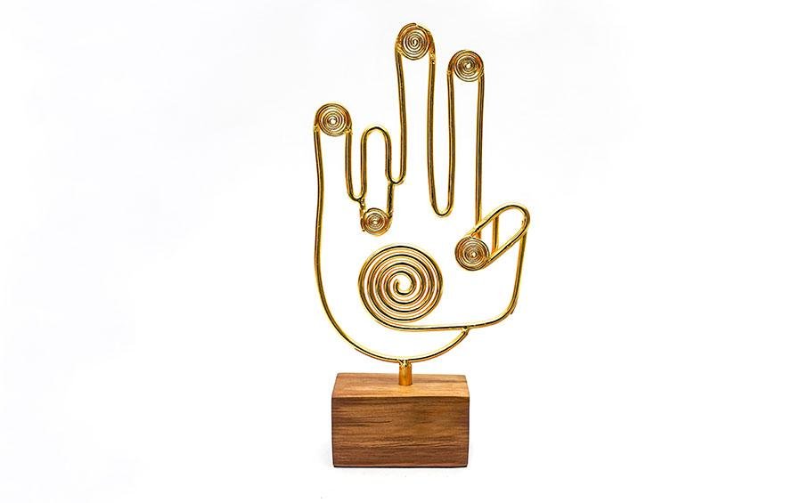 Dance Mudra Wire Frame Souvenir - Dance awards - indic inspirations