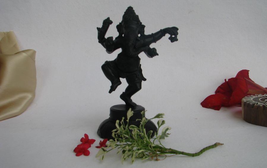 Dancing Ganesha 5.5" - Sculptures - indic inspirations