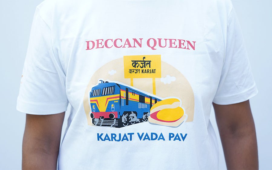 Deccan Queen | Karjat Wada Pav | TShirt - T-shirts - indic inspirations