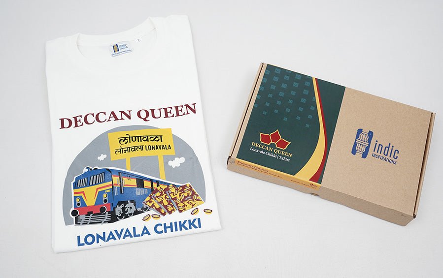 Deccan Queen | Lonavala Chikki | TShirt - T-shirts - indic inspirations