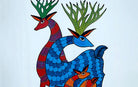 Deer | Gond Painting | A3 Frame - paintings - indic inspirations