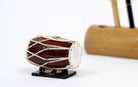 Dholak | Wooden Miniature - Miniature Musical Instruments - indic inspirations