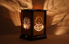 Diwali Symbols - Brass Diwali Kandil cum Table Lamp - Hanging Lamps - indic inspirations