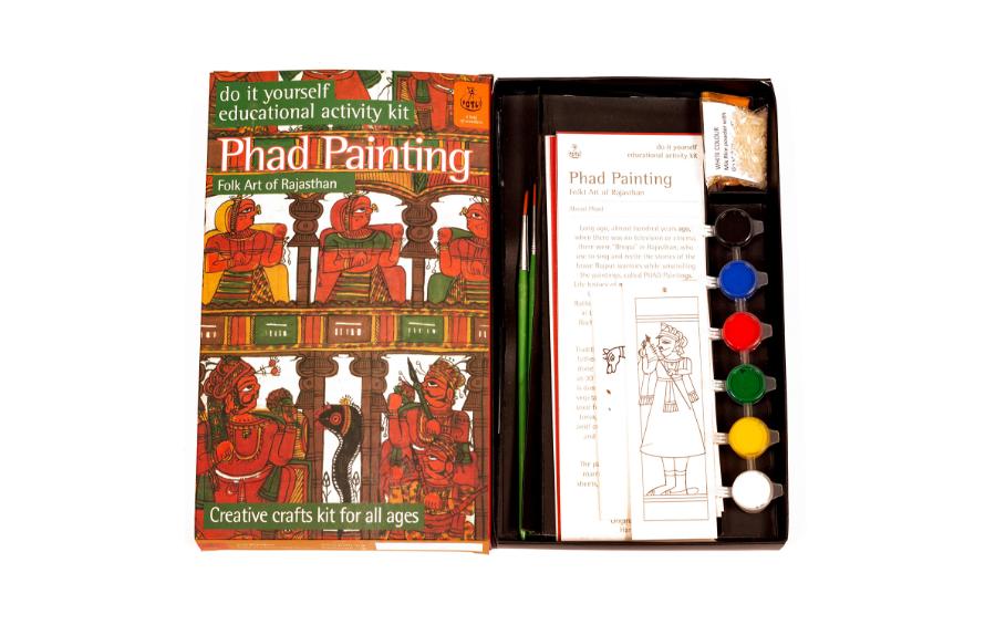 DIY Colouring Kit - Phad Painting of Rajasthan - Craft Kit - indic inspirations