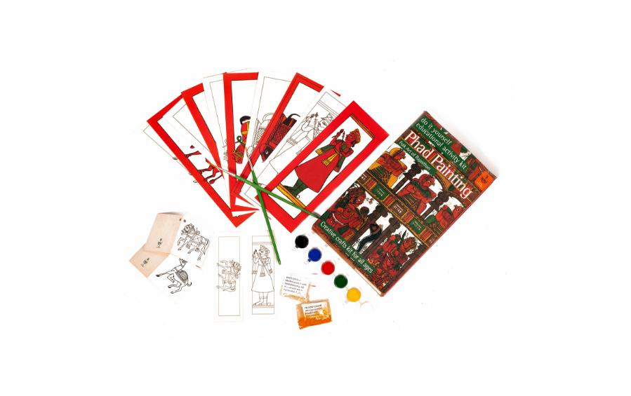 DIY Colouring Kit - Phad Painting of Rajasthan - Craft Kit - indic inspirations