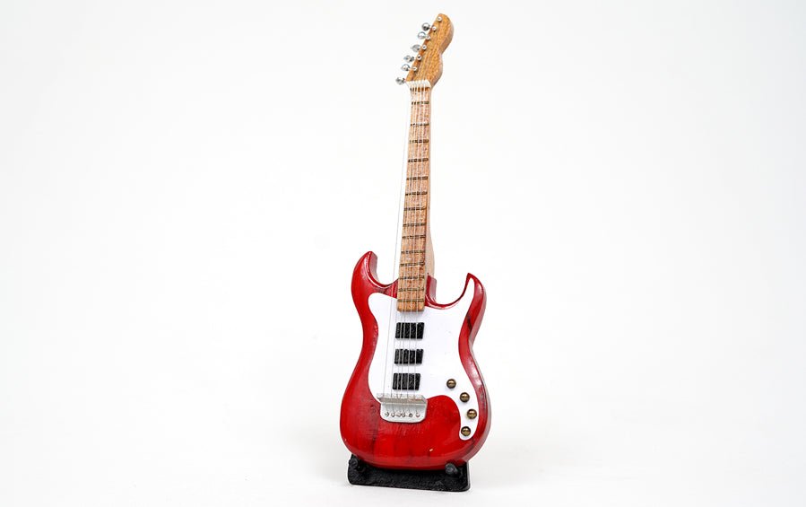 Electric Guitar | Wooden Miniature - Miniature Musical Instruments - indic inspirations