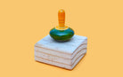 Finger Top with Base - Single - Wooden Toys - indic inspirations