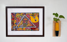 Fish Marriage | Bengal Patachitra Painting | A3 Frame - paintings - indic inspirations