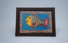 Fish-Matsya | Madhubani Painting | A5 Frame - paintings - indic inspirations