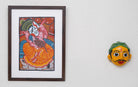 Ganesha | Bengal Patachitra Painting | A4 Frame - paintings - indic inspirations