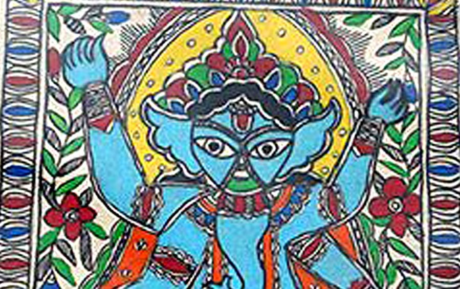 Ganesha | Madhubani Painting | A5 Frame - paintings - indic inspirations