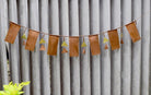 GEOMETRY TORAN-BUNTING - Copper buntings - indic inspirations