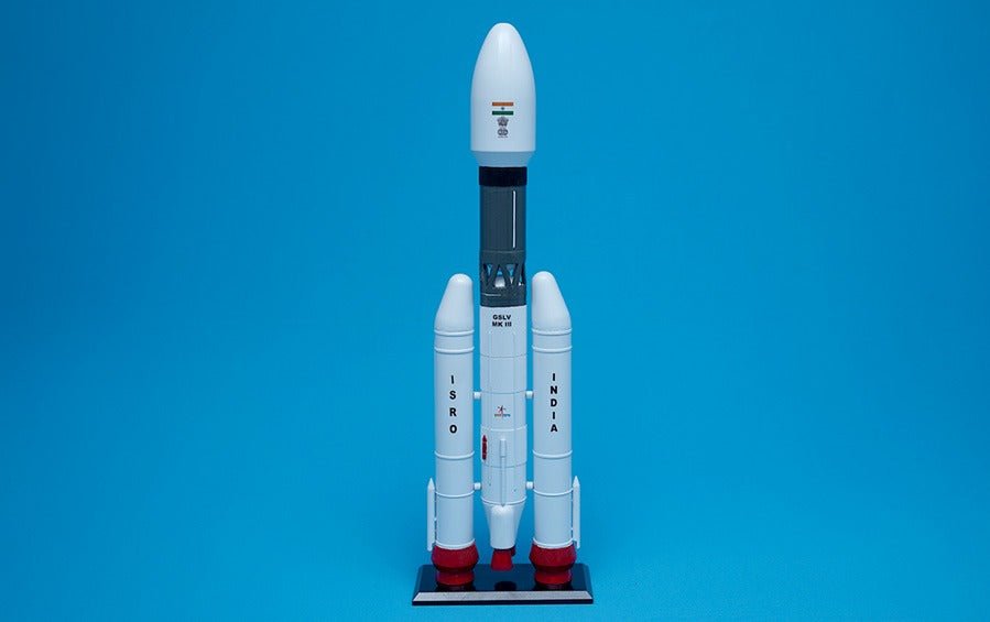 GSLV | Aluminium Scale Model 1:100 - rocket models - indic inspirations