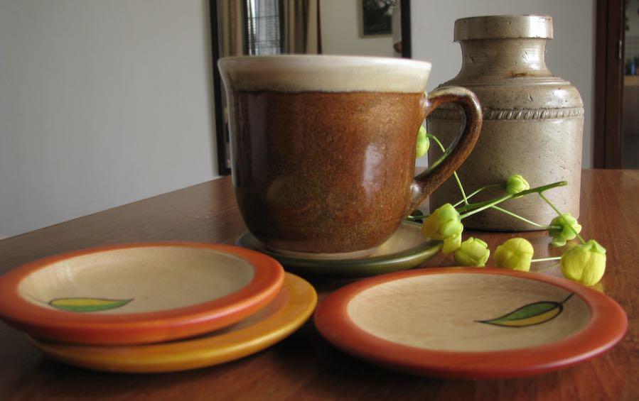 HASIRU LEAF - ROUND COASTER - Coasters - indic inspirations