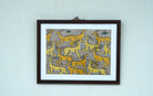 Herd Of Deer | Odisha Pattachitra Painting | A4 Frame - paintings - indic inspirations