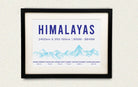 Himalayas - A3 Frame - Wall Frames - indic inspirations