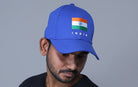 India Cap - Tiranga Rectangular | Royal Blue - Caps - indic inspirations