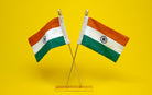 Indian Cross Table Flags Large - Miniature table flags - indic inspirations