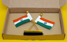 Indian Cross Table Flags Small - Miniature table flags - indic inspirations