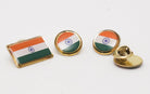 INDIAN FLAG LAPEL PINS RECTANGLE (S) - Set of 11 - Lapel Pins - indic inspirations