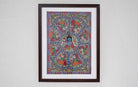 Krishna Leela | Madhubani Painting | A3 Frame - paintings - indic inspirations