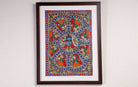 Krishna Leela | Madhubani Painting | A3 Frame - paintings - indic inspirations