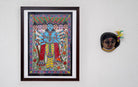 Krishna's Viraat Roop | Madhubani Painting | A3 Frame - paintings - indic inspirations