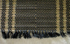 Madur Table Runner Mat Set Black - table runner and mat sets - indic inspirations