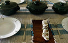 Madur Table Runner Mat Set Blue - table runner and mat sets - indic inspirations